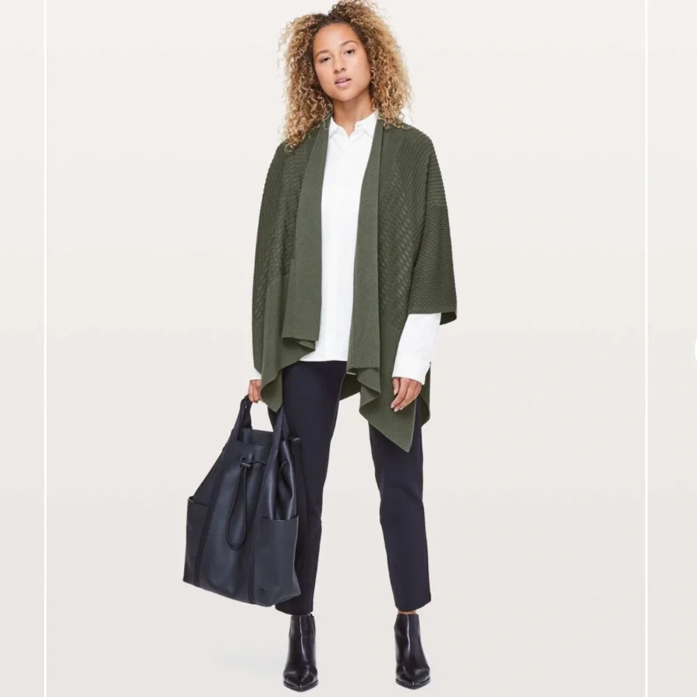 Lululemon Dream Weaver Wrap Green One Size
